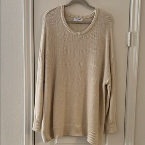 Old Navy Cream Crew Neck Sweater Timeless Style